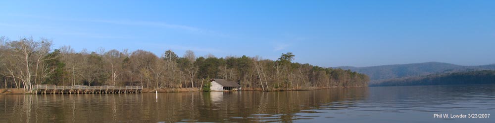 the original boat rental building from Lake Tillery